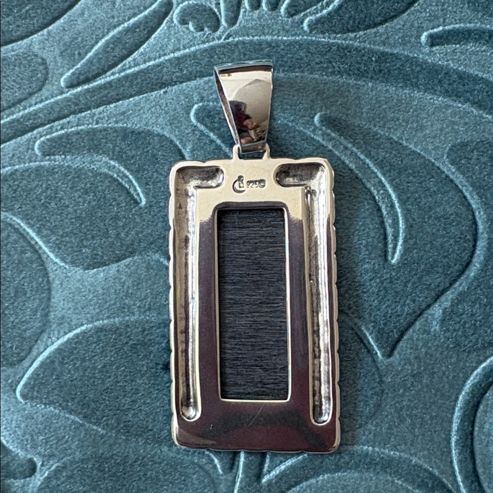 NWOT Carolyn Pollack of Sincerely Southwest-Silver/Turquoise/BlueLapis Pendant - Picture 6 of 13